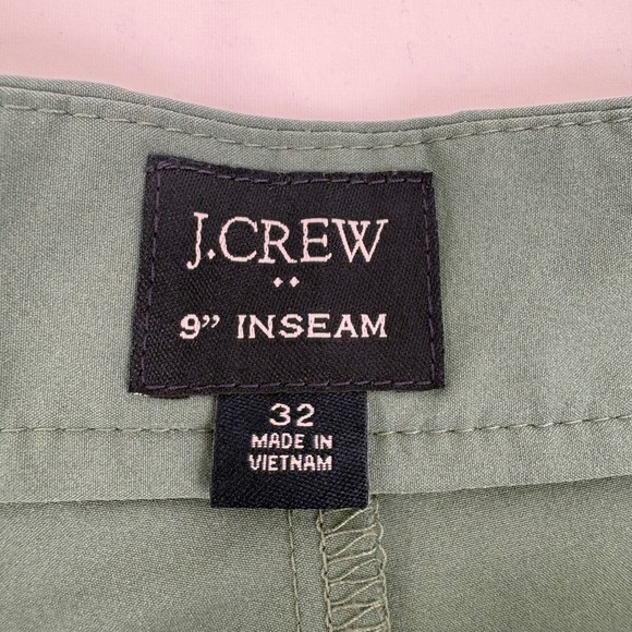 J.Crew Mens 9 Inch Tech Performance Shorts Green Golf Casual Size 32 - Picture 5 of 8